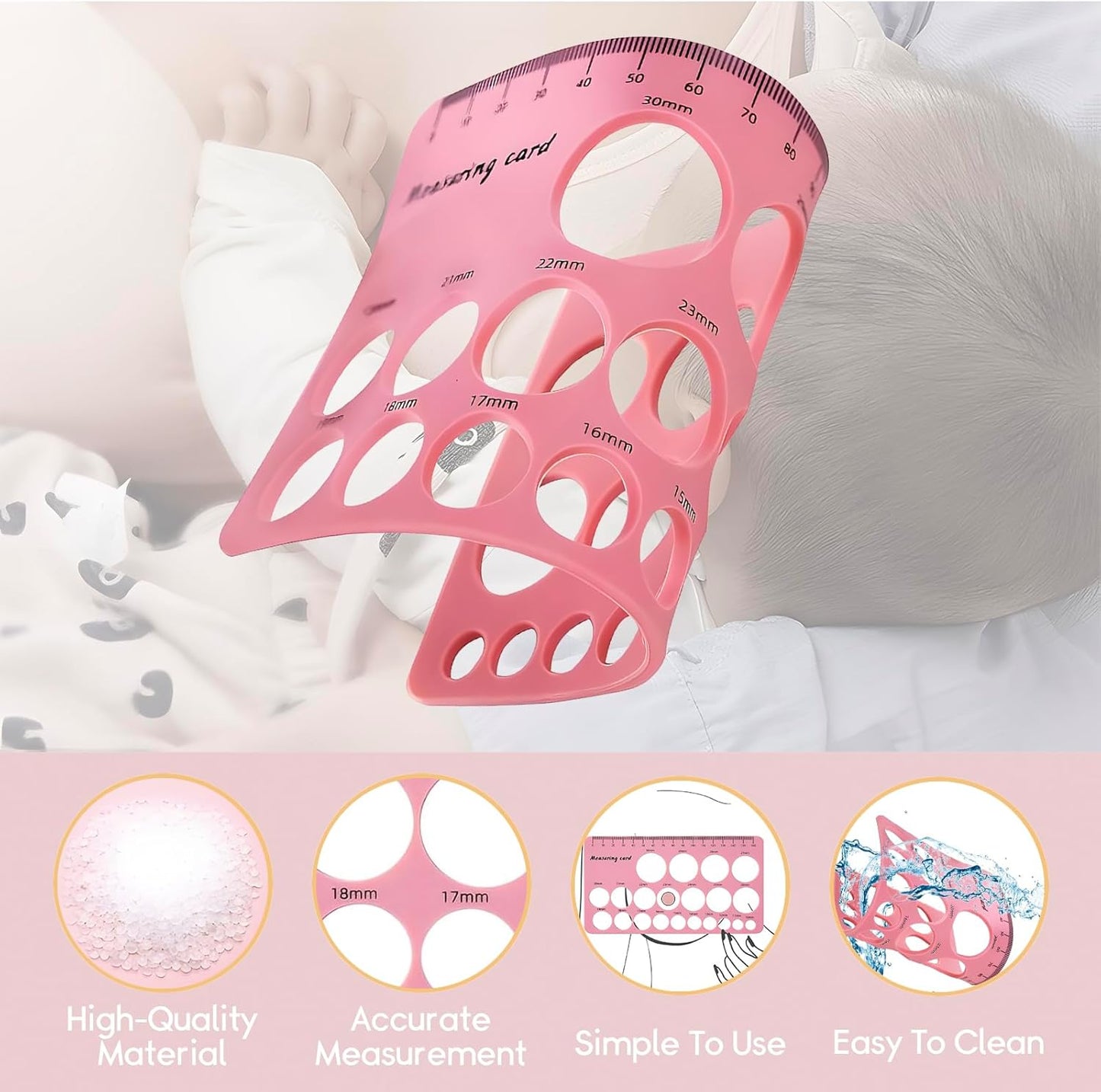 Silicone Nipple Ruler & Measuring Tape