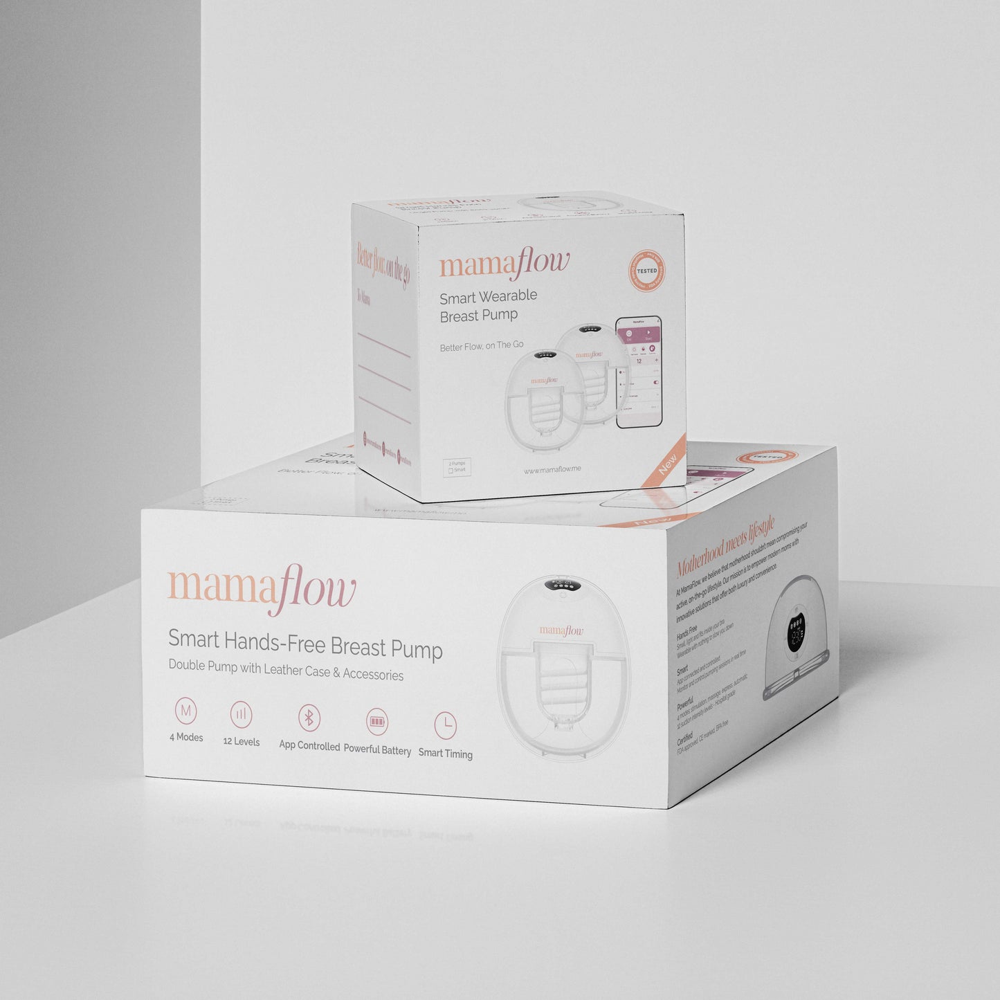 Double Smart Wearable Breast Pump With Case