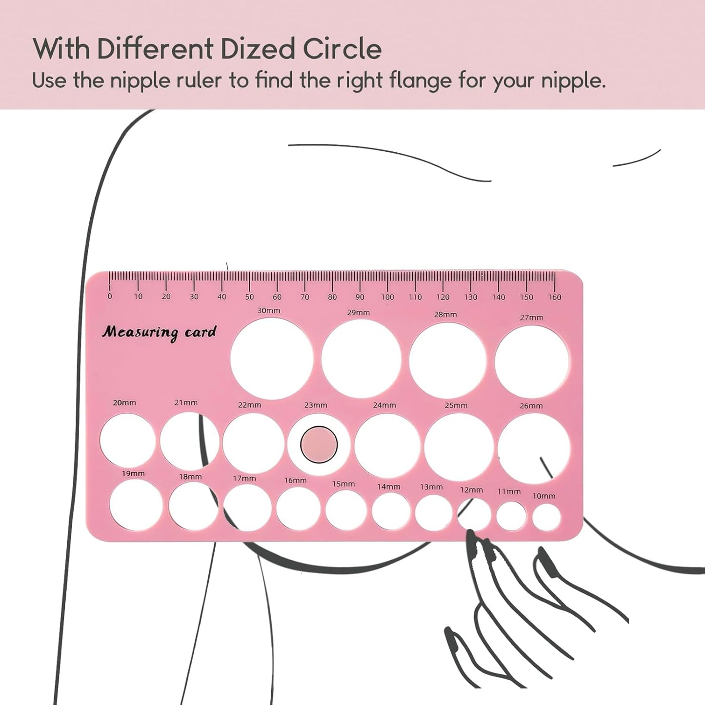 Silicone Nipple Ruler & Measuring Tape